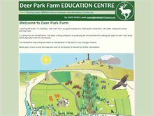 Tablet Screenshot of deerparkfarmeducation.org.uk